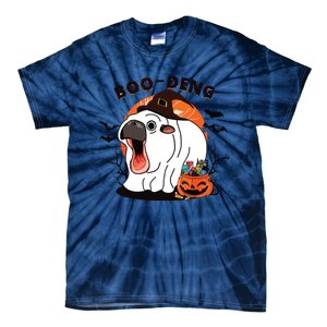 Boo Deng Moo Deng Baby Hippo Funny Halloween Animals Tie-Dye T-Shirt