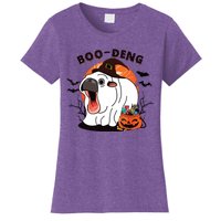 Boo Deng Moo Deng Baby Hippo Funny Halloween Animals Women's T-Shirt