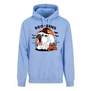 Boo Deng Moo Deng Baby Hippo Funny Halloween Animals Unisex Surf Hoodie