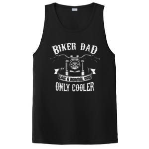 Biker Dad Motorcycle Fathers Day Design For Fathers PosiCharge Competitor Tank