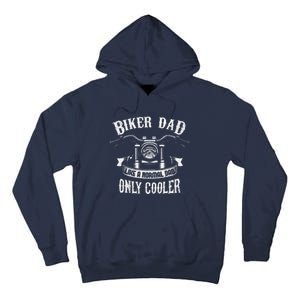 Biker Dad Motorcycle Fathers Day Design For Fathers Tall Hoodie