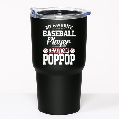 Baseball Dad My Favorite Baseball Player Calls Me PopPop Tumbler