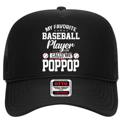 Baseball Dad My Favorite Baseball Player Calls Me PopPop Hat