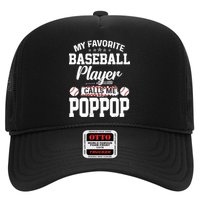 Baseball Dad My Favorite Baseball Player Calls Me PopPop Hat