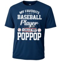 Baseball Dad My Favorite Baseball Player Calls Me PopPop Cooling Performance Crew T-Shirt