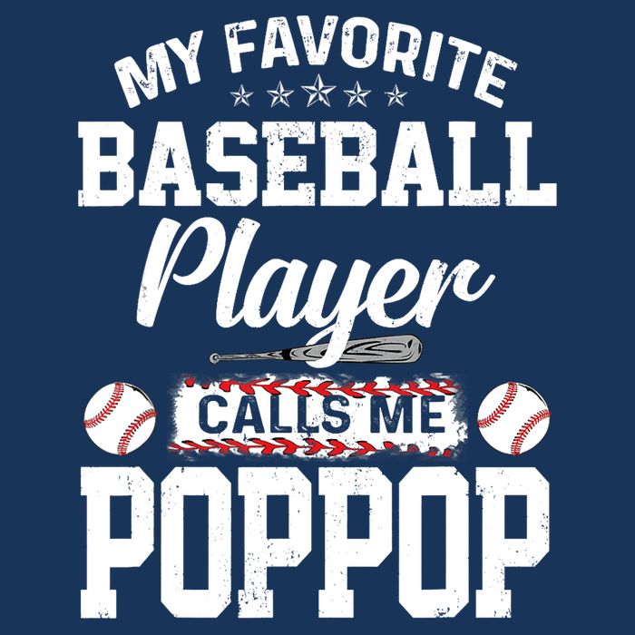 Baseball Dad My Favorite Baseball Player Calls Me PopPop Bucket Hat