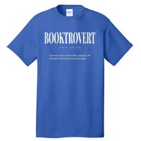 Booktrovert Definition Meaning Funny Book Lover Great Gift Tall T-Shirt