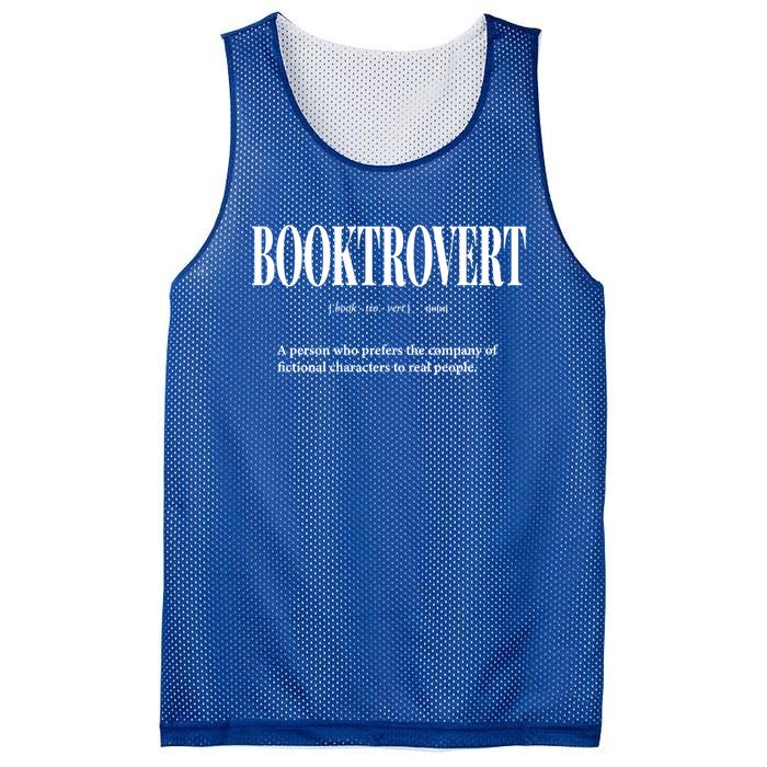 Booktrovert Definition Meaning Funny Book Lover Great Gift Mesh Reversible Basketball Jersey Tank