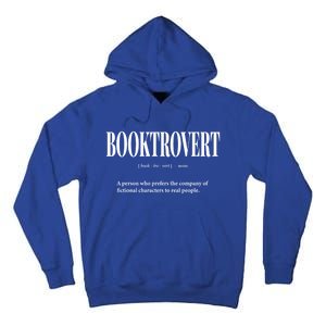 Booktrovert Definition Meaning Funny Book Lover Great Gift Tall Hoodie