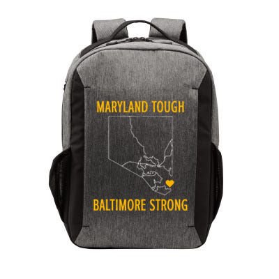 Black Design Maryland Tough Baltimore Strong Vector Backpack