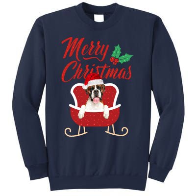 Boxer Dog Merry Christmas Design For The Holiday Season! Sweatshirt