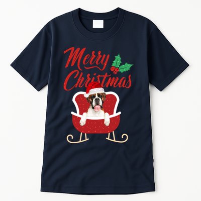 Boxer Dog Merry Christmas Design For The Holiday Season! Tall T-Shirt