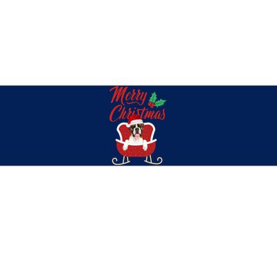 Boxer Dog Merry Christmas Design For The Holiday Season! Bumper Sticker