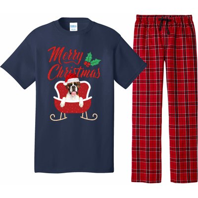 Boxer Dog Merry Christmas Design For The Holiday Season! Pajama Set