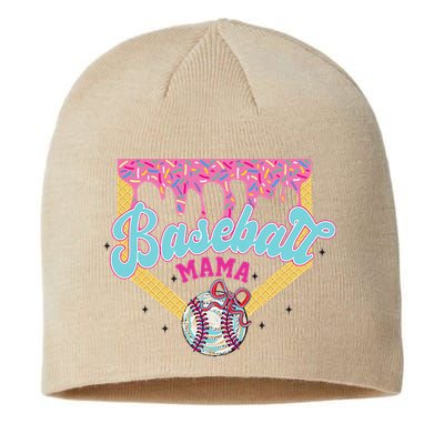 Baseball Drip Mama Ice Cream Drip Baseball Mom Sustainable Beanie