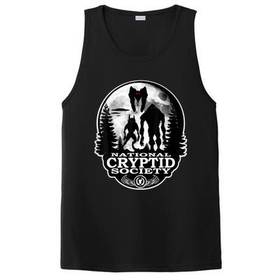 Bigfoot Dogman Mothman Ufo; National Cryptid Society Logo PosiCharge Competitor Tank