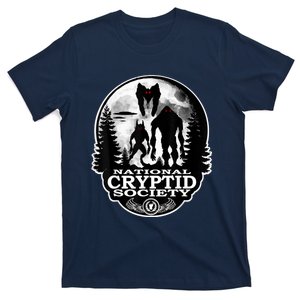 Bigfoot Dogman Mothman Ufo; National Cryptid Society Logo T-Shirt