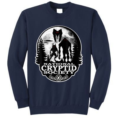 Bigfoot Dogman Mothman Ufo; National Cryptid Society Logo Tall Sweatshirt