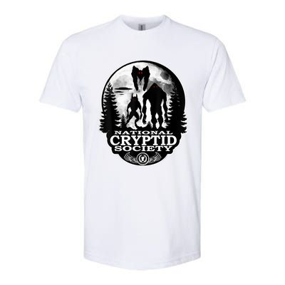 Bigfoot Dogman Mothman Ufo; National Cryptid Society Logo Softstyle CVC T-Shirt