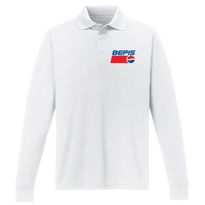 BEPIS Dank Meme Performance Long Sleeve Polo