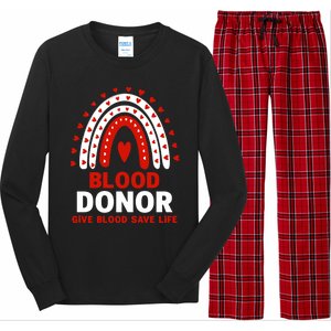 Blood Donor Month Gift National Volunteer Blood Donor Month Great Gift Long Sleeve Pajama Set