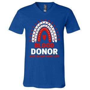 Blood Donor Month Gift National Volunteer Blood Donor Month Great Gift V-Neck T-Shirt