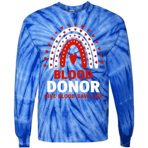 Blood Donor Month Gift National Volunteer Blood Donor Month Great Gift Tie-Dye Long Sleeve Shirt