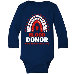 Blood Donor Month Gift National Volunteer Blood Donor Month Great Gift Baby Long Sleeve Bodysuit