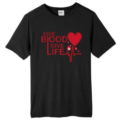 Blood Donor Month Gift Tall Fusion ChromaSoft Performance T-Shirt