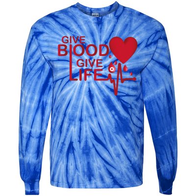 Blood Donor Month Gift Tie-Dye Long Sleeve Shirt