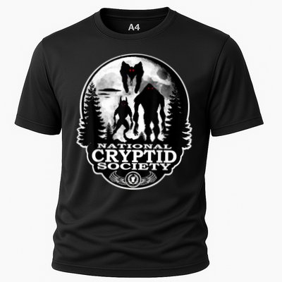 Bigfoot Dogman Mothman UFO; National Cryptid Society Logo Performance Shirt