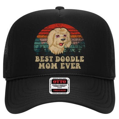 Best Doodle Mom Ever High Crown Mesh Back Trucker Hat