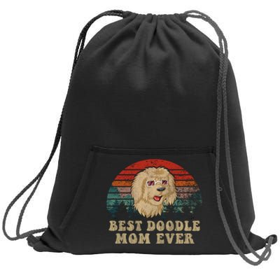 Best Doodle Mom Ever Sweatshirt Cinch Pack Bag