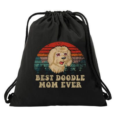 Best Doodle Mom Ever Drawstring Bag