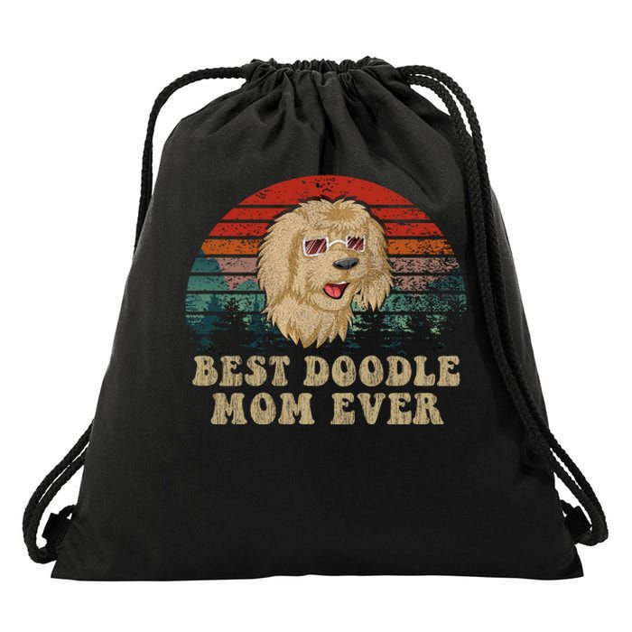 Best Doodle Mom Ever Drawstring Bag