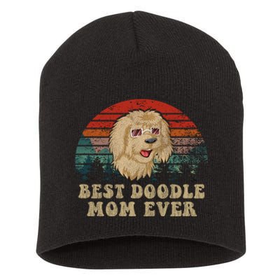 Best Doodle Mom Ever Short Acrylic Beanie