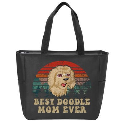 Best Doodle Mom Ever Zip Tote Bag