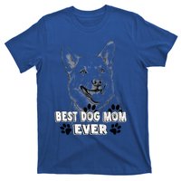 Best Dog Mom Ever Pembroke Welsh Simple Line Art Cute Gift T-Shirt