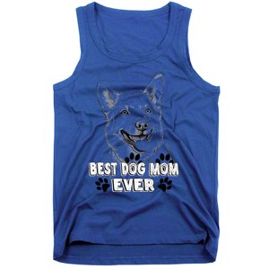 Best Dog Mom Ever Pembroke Welsh Simple Line Art Cute Gift Tank Top