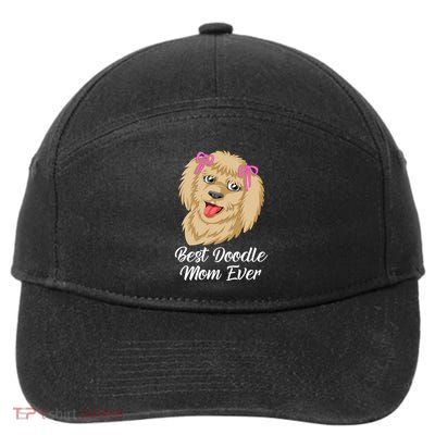 Best Doodle Mom Ever 7-Panel Snapback Hat