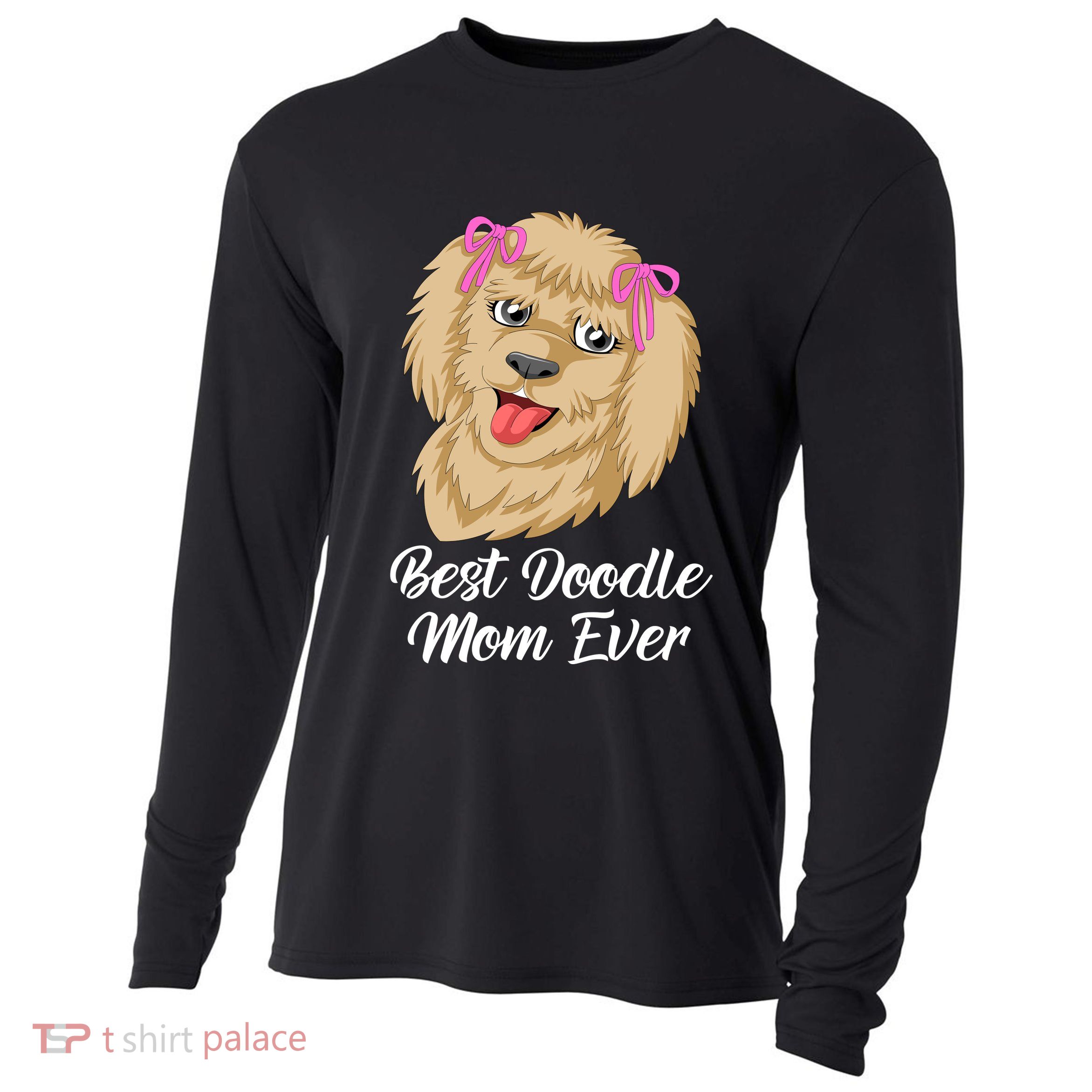 Best Doodle Mom Ever Cooling Performance Long Sleeve Crew