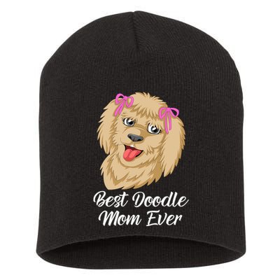 Best Doodle Mom Ever Short Acrylic Beanie