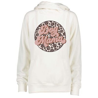 Bleached Dog Mama Leopard And Boho Mom Life Mothers Day Gift Womens Funnel Neck Pullover Hood