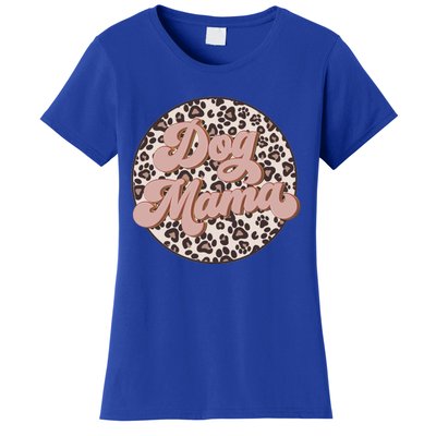 Bleached Dog Mama Leopard And Boho Mom Life Mothers Day Gift Women's T-Shirt