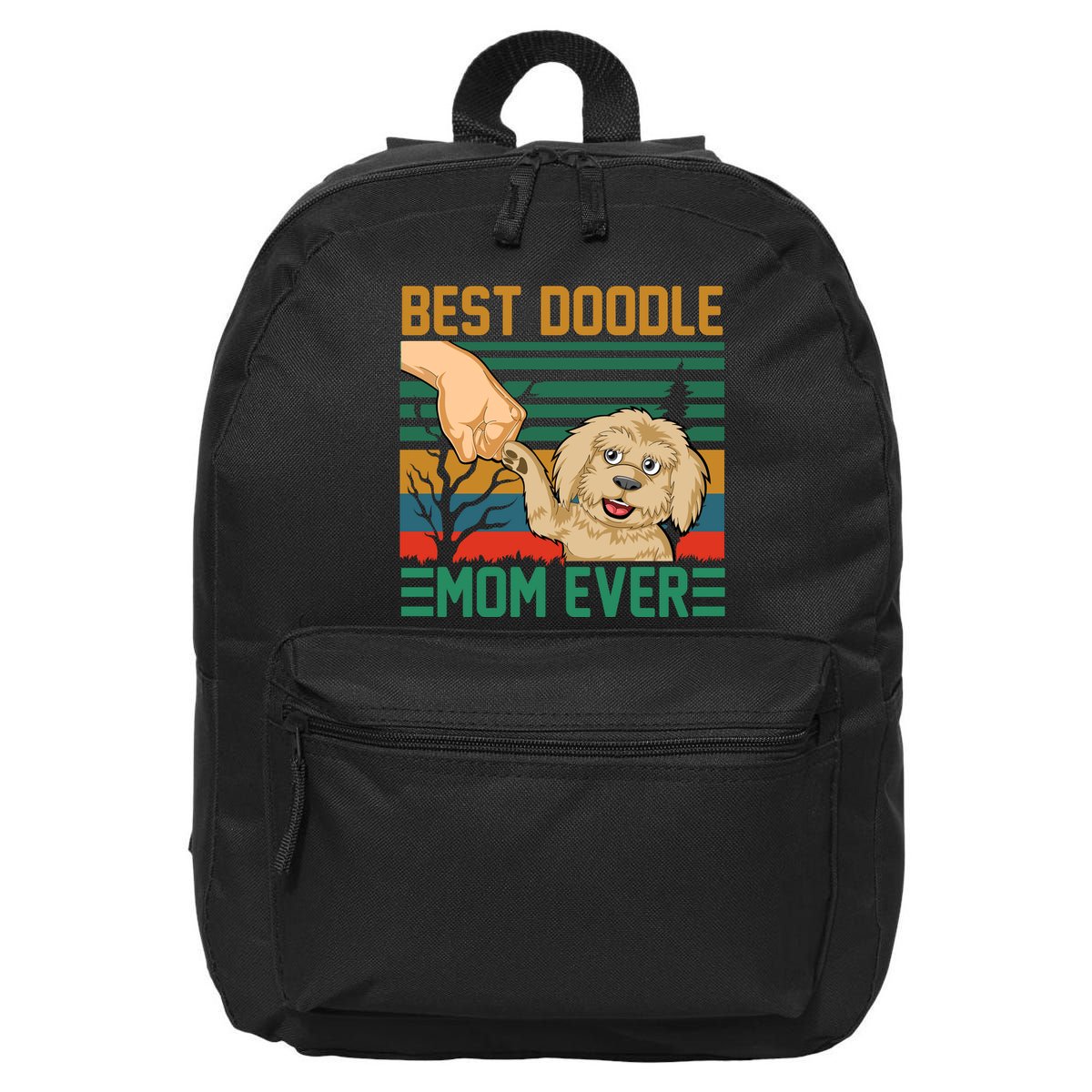 Best Doodle Mom Ever 16 in Basic Backpack