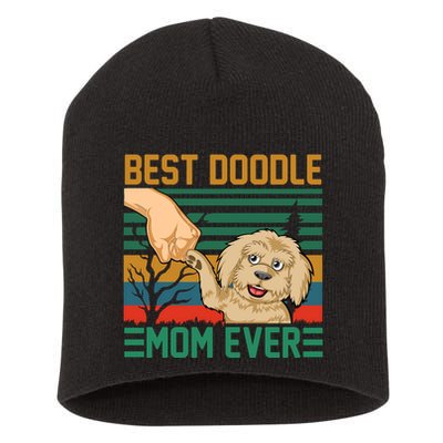 Best Doodle Mom Ever Short Acrylic Beanie