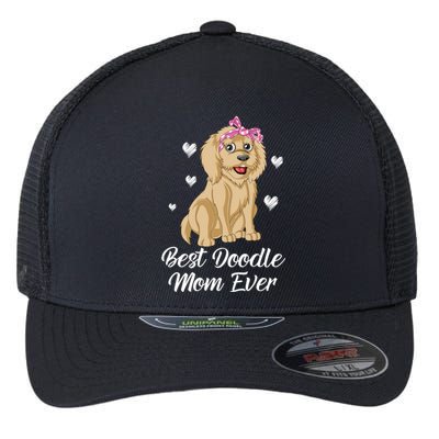 Best Doodle Mom Ever Flexfit Unipanel Trucker Cap