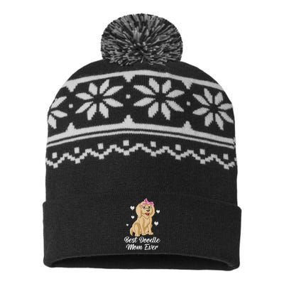 Best Doodle Mom Ever USA-Made Snowflake Beanie