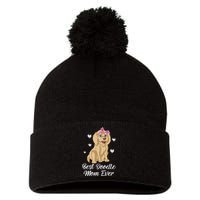 Best Doodle Mom Ever Pom Pom 12in Knit Beanie