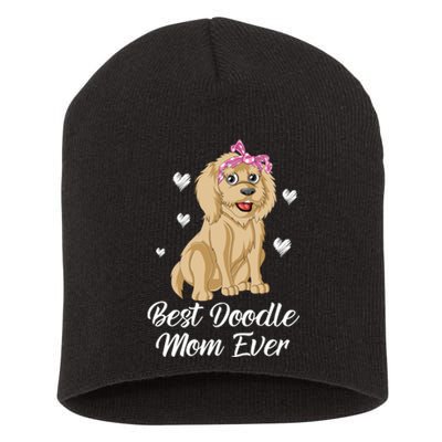 Best Doodle Mom Ever Short Acrylic Beanie